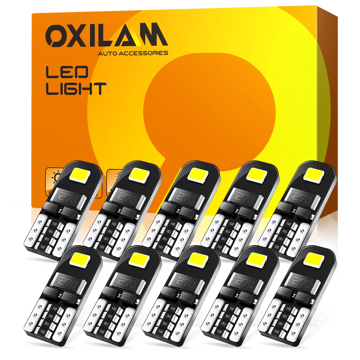 10pcs Canbus No Error T10 W5W Led Bulbs Clearance Lights For Toyota Camry 40 Corolla E150 150 Land Cruiser 60 100 Prado 120 | Автомобили и