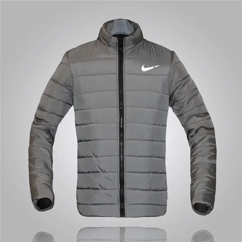 

Men Winter Down Cotton Padded Jacket Standing Collar Printed Male Zipper Outwear Coat Warm Blouse Brand Jackets Male