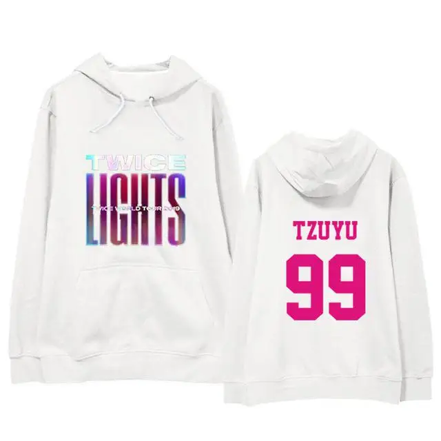 Корейская Мода Kpop TWICE WORLD TOUR Kpop одежда для женщин с длинным рукавом Толстовка Женский Harajuku с капюшоном уличная верхняя одежда - Цвет: 9