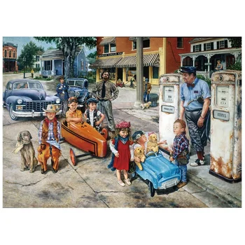 

1000 Piece Jigsaw Puzzles For Adults Kids, Jigsaw Intellectual Educational Game Difficult and Challenge/Car Kid