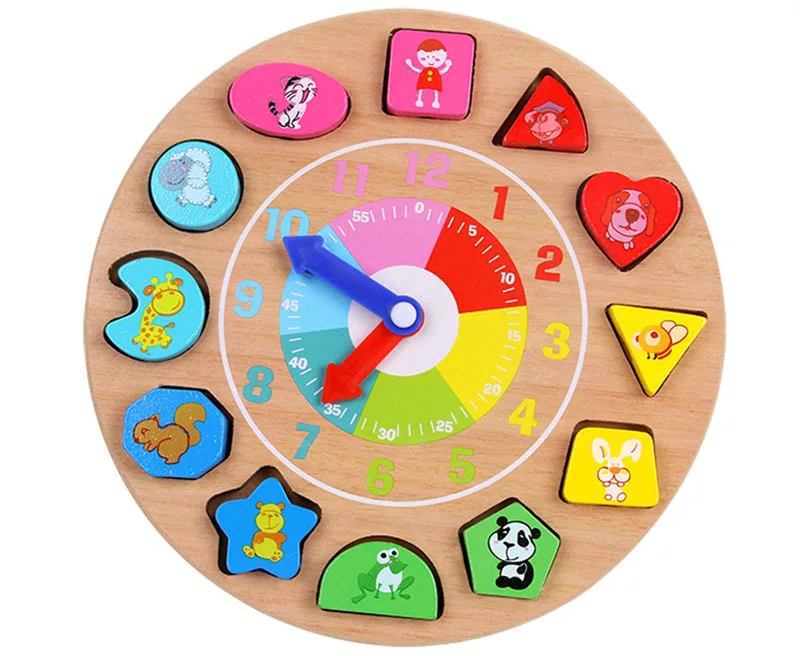 Wooden Calendar Clock Educational Weather Season Toys For Kids Clock S2A5 L0H5 