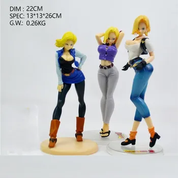 

22CM Dragon Ball Z Action Figure dragon ball z Android 18 Figurals Brinquedos model toys Gift