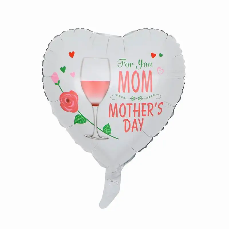 10 шт. 18 дюймов с принтом испанская мама фольгированные шары День матери в форме сердца Я Люблю Тебя мама воздушные шары подарки на день рождения Декор Globos - Цвет: 22