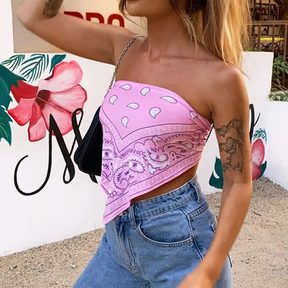 Bandana strapless top Clearance