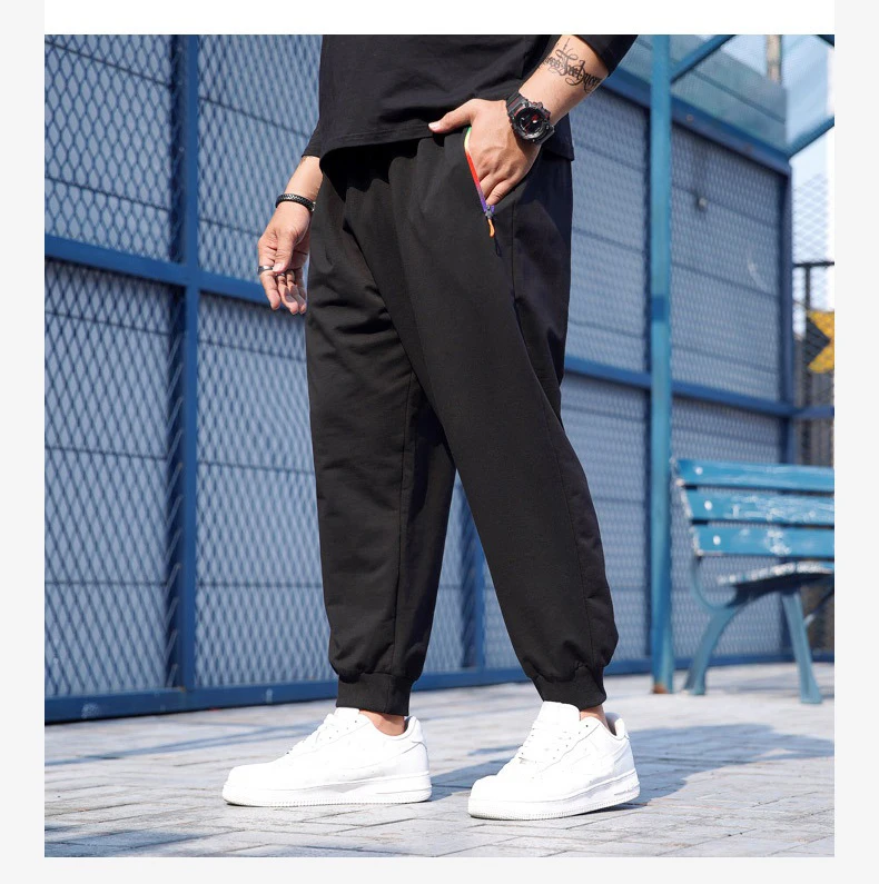 orange sweatpants big size 10XL 12XL 15XL spring autumn Men sweatpants sports pants man elasticity sweatpants black high street elasticity pants fruit of the loom sweatpants