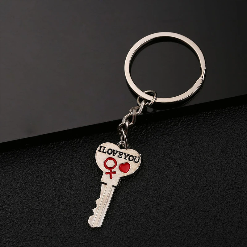 2 Pcs Couple Keychain Valentine's Day Lover Wedding Favor Best Gift for Girl Friend Wif K1725 K