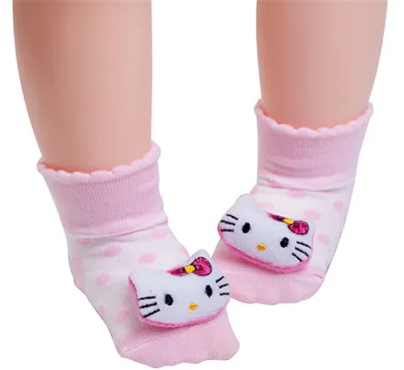 1 пара От 0 до 4 лет детских носков с рисунками животных Нескользящие весенне-осенние детские носки для мальчиков и девочек с резиновой подошвой, нескользящие носки-Тапочки - Цвет: 24