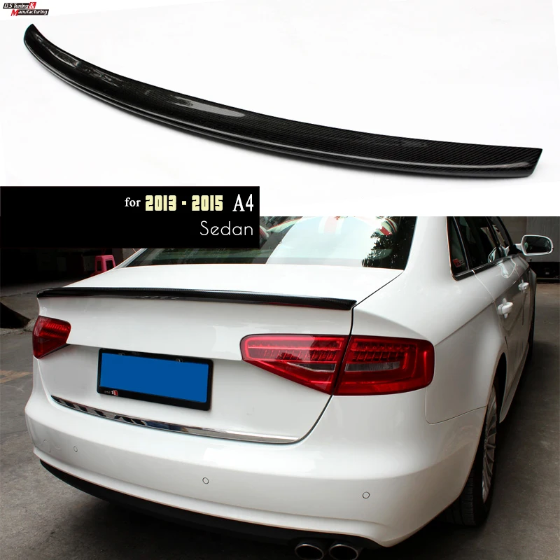 

Спойлер для багажника, углеродное волокно, для Audi A4 2012-2015, A4 B8.5