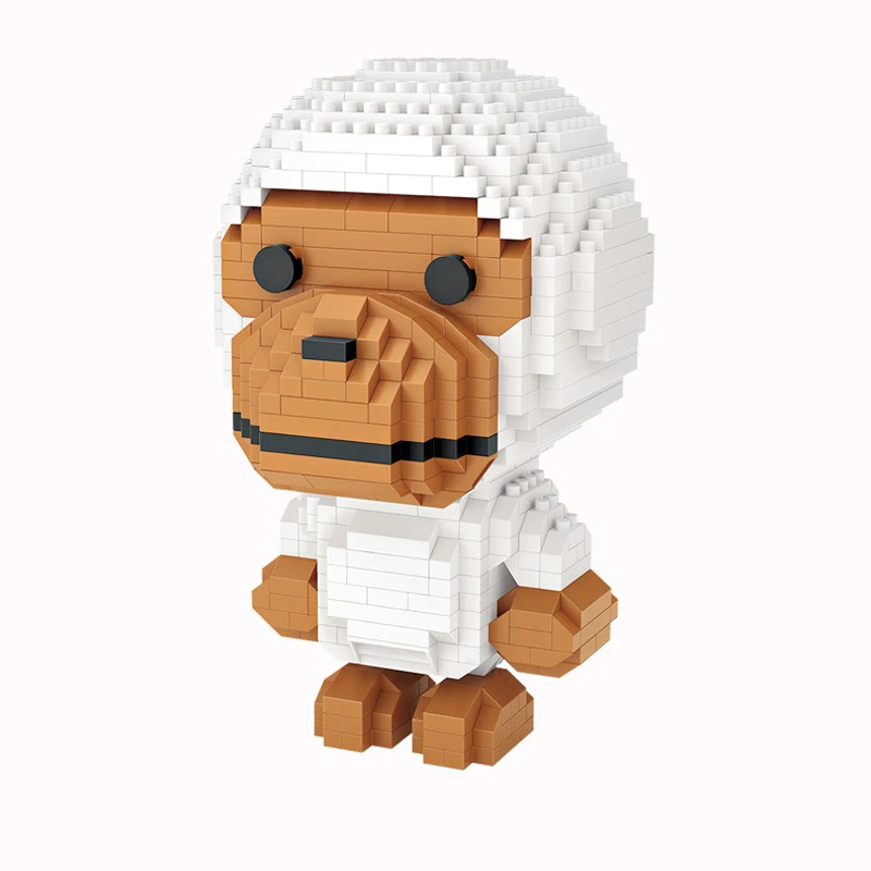Lovely cartoon figures fashion brand baby monkey micro diamond