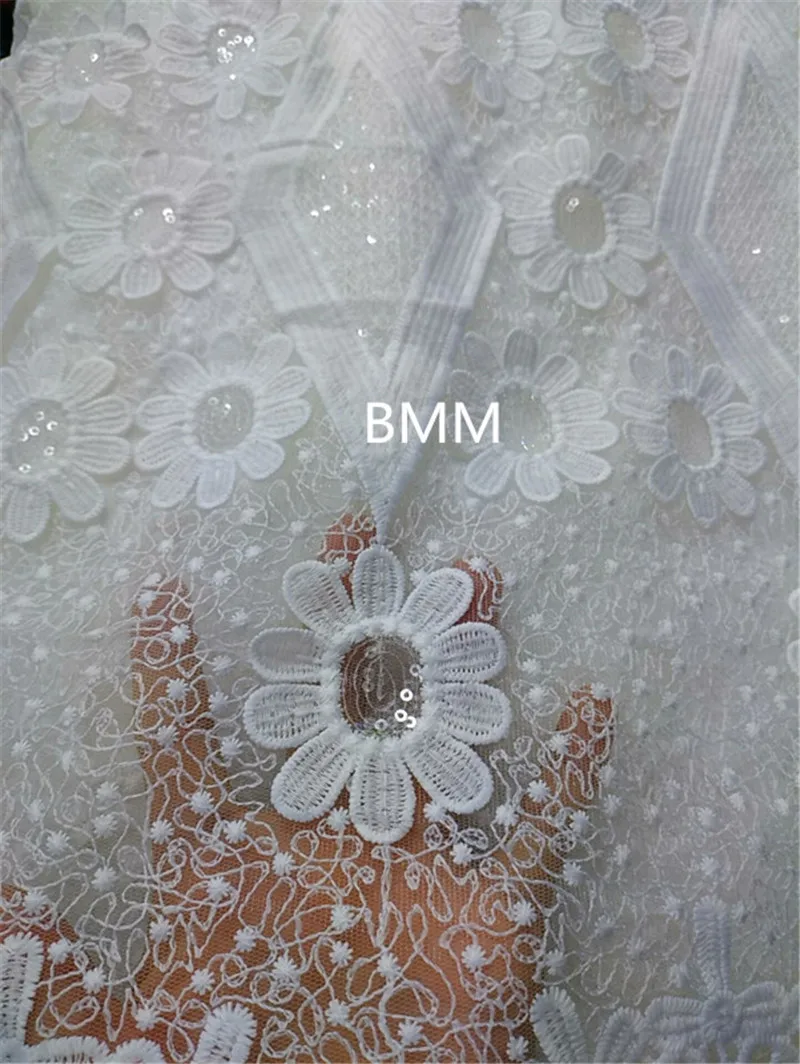 Французская кружевная ткань с блестками белая кружевная ткань для свадебных платьев швейцарская вуаль кружевная ткань dentelle высокое качество 5 ярдов