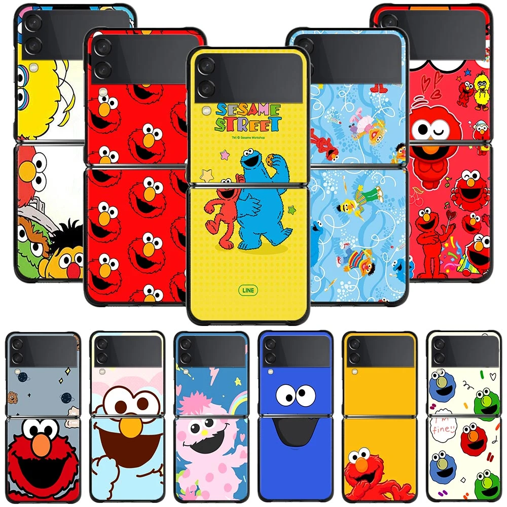 galaxy flip3 case Phone Case For Samsung Z Flip3 Z Flip 3 5G Capa Mobilephone Cover for Galaxy z flip Fundas Sesame Street case for samsung z flip 3