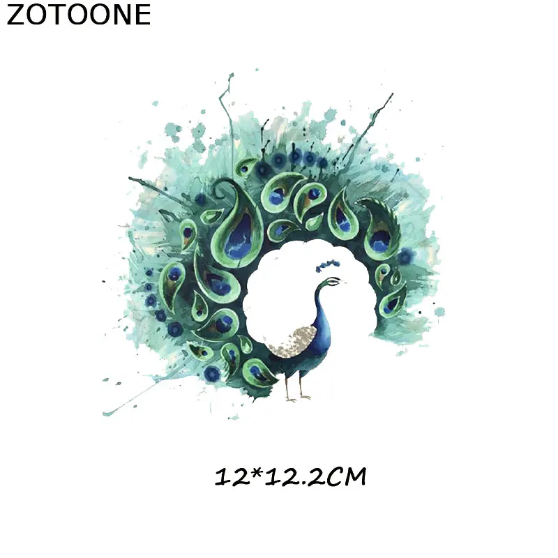 260 ZOTOONE живопись тушью животные гладить на передачу полосатые наклейки на одежду DIY Термоаппликации моющиеся приложения термо-Стикеры для одежды - Цвет: 260