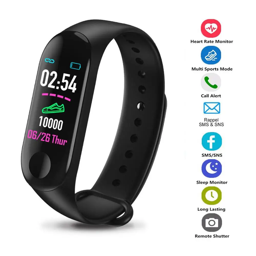 

befon Fitness Tracker Smart Bracelet Monitor Pedometer Message/Call/Sedentary Reminder Hear Rate Blood Pressure Bracelet