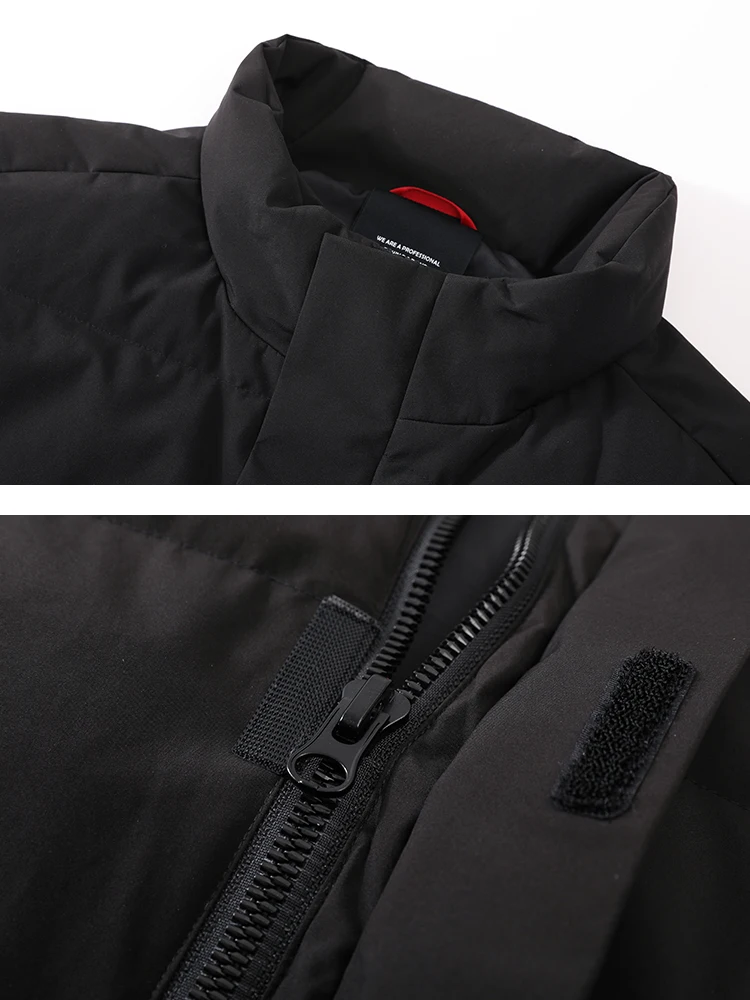 Пионерский лагерь, зимний мужской пуховый жилет, брендовая одежда, теплая однотонная черная и белая куртка без рукавов, мужская куртка AYR901734