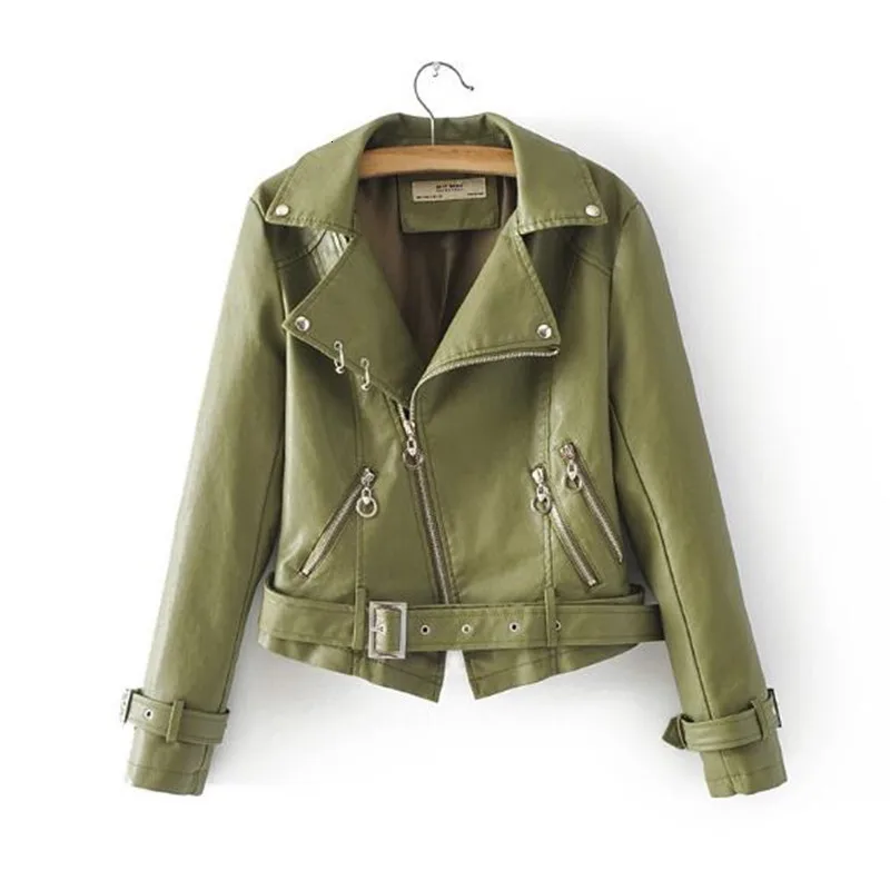 Новые Herfst и зимние женские Pu Leren Jas Revers Kraag черные розовые мягкие мотоциклетные