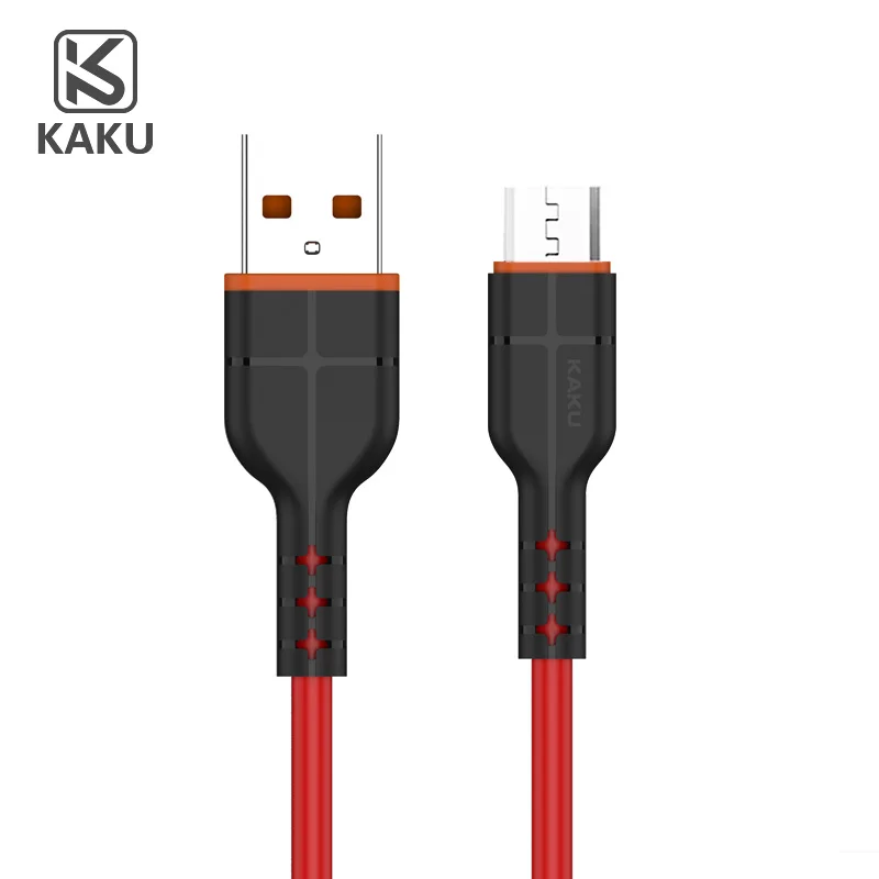 KAKU быстро меняющийся micro usb кабель для xiaomi redmi note 10 кабель для передачи данных Быстрая зарядка USB кабель для планшетов Android - Цвет: Красный