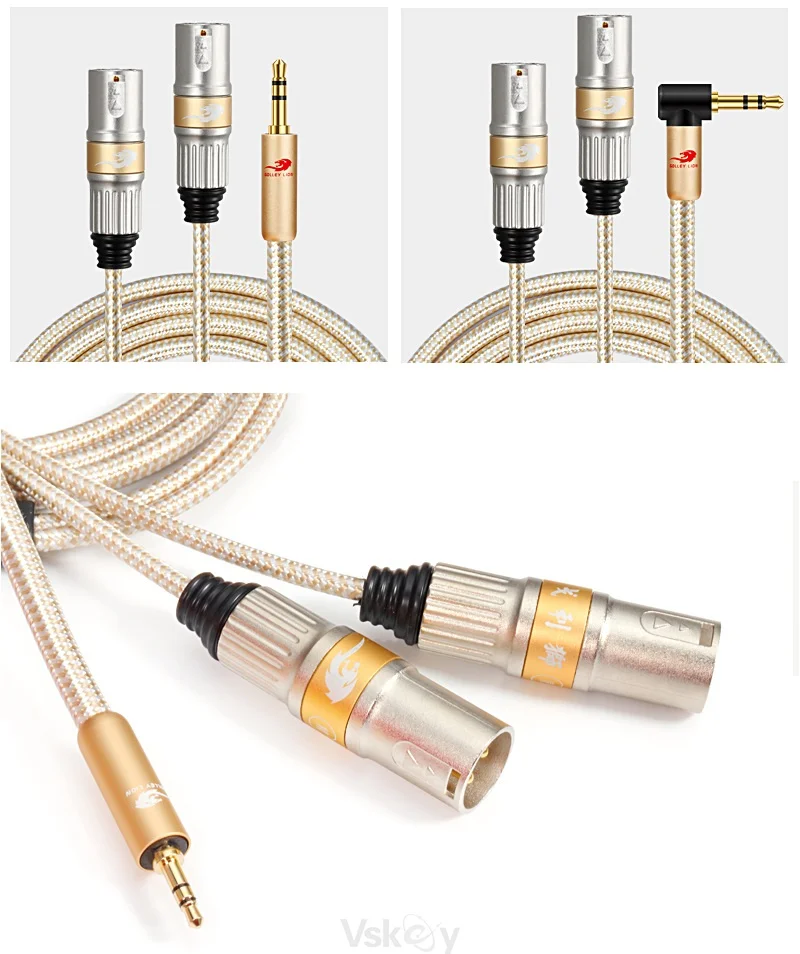 XLR-Jack 3.5 cable for microphone, 2.5 m, with mini jack 3.5mm angle  adapter and phone connection adapter - AliExpress