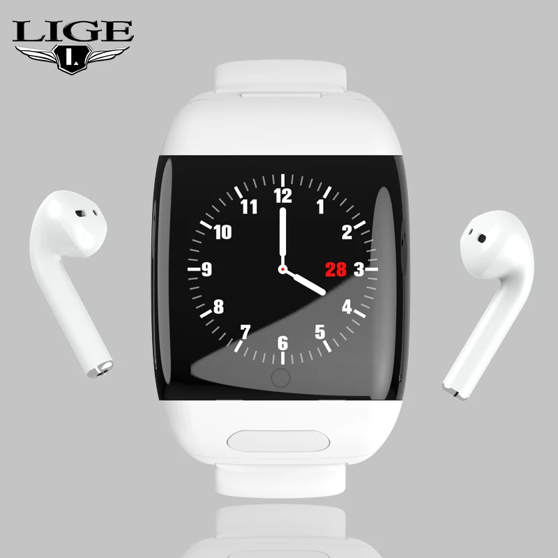 LIGE 2020 New Smart Watch Headset Wireless