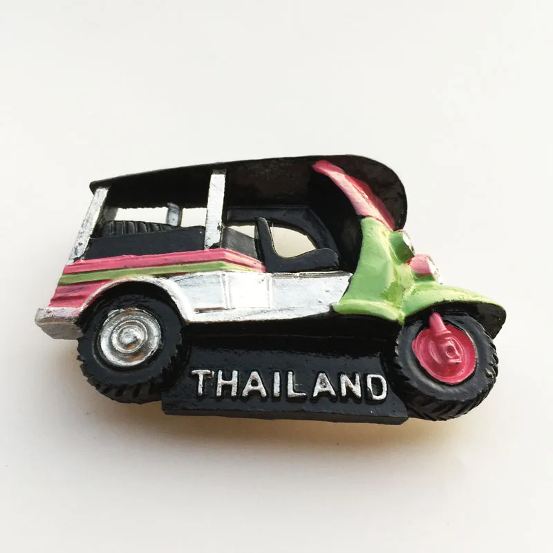 Thailand net red vehicle sudden car creative travel souvenirs painted magnetic refrigerator stickers
