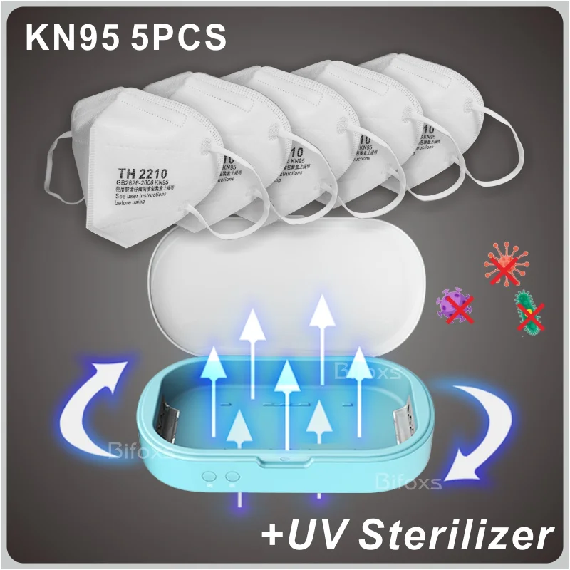

New! High Quality KN95 Mask with UV ultraviolet Sterilizer Box Mask Sanitizer Disinfection Cleaner Box KF94 FFP2 BF-18004