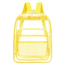 Женские прозрачные рюкзаки из прозрачного ПВХ для девочек-подростков, школьный рюкзак на молнии, дорожная сумка, Mochila Feminina# BL4