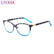 UV400 очки для чтения с защитой от синего излучения для женщин и мужчин, модные градиентные прозрачные оправы для пресбиопии+ 1,0~+ 4,0 N5