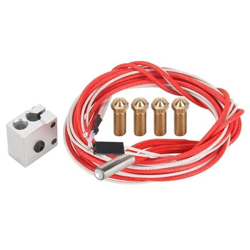 

Eruption Heat Block Cartridge Heater 12V40W Nozzles Thermistor Sensors HotEnd for E3D V5 V6 3D Printer Parts 1.75mm Kit