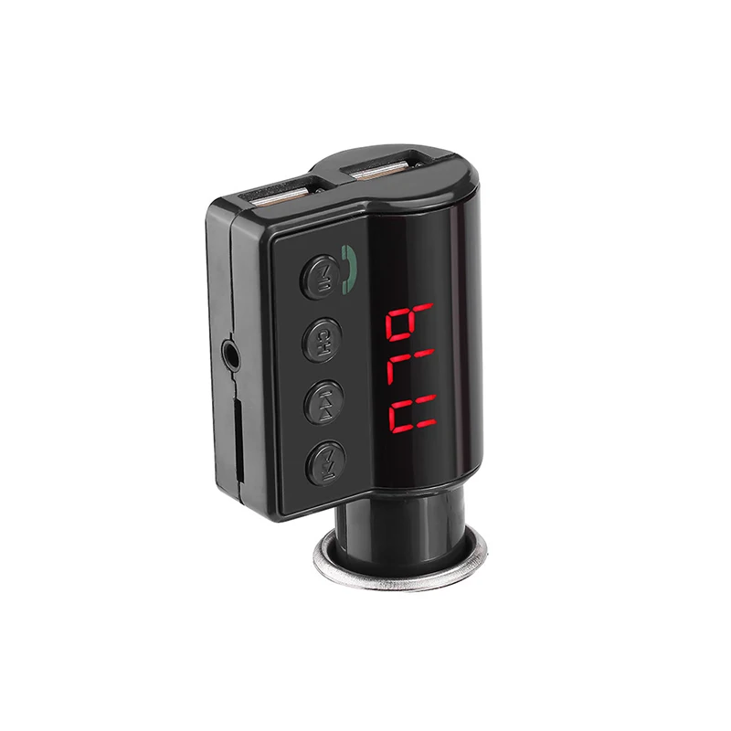 Универсальный Bluetooth fm-передатчик BC09 автомобильное зарядное устройство Hands-free 5V 2.1A/1A Bluetooth независимое вкл/выкл, канал+/-кнопка
