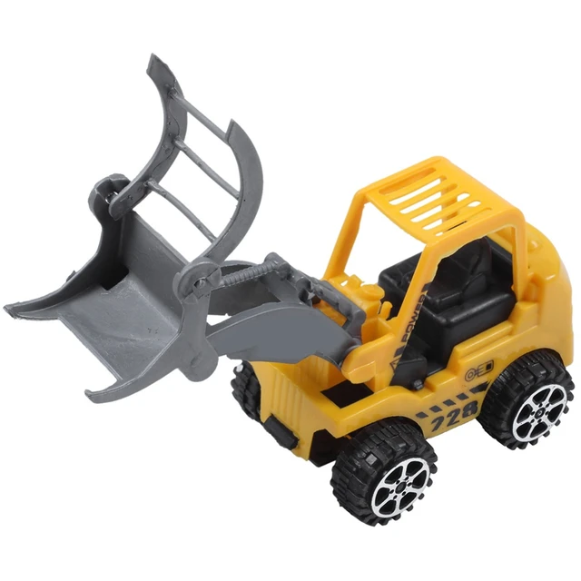 6 Styles Mini Diecast Plastic Construction Vehicle Engineering Cars Excavator Model Toys For Children Boys Gift 6
