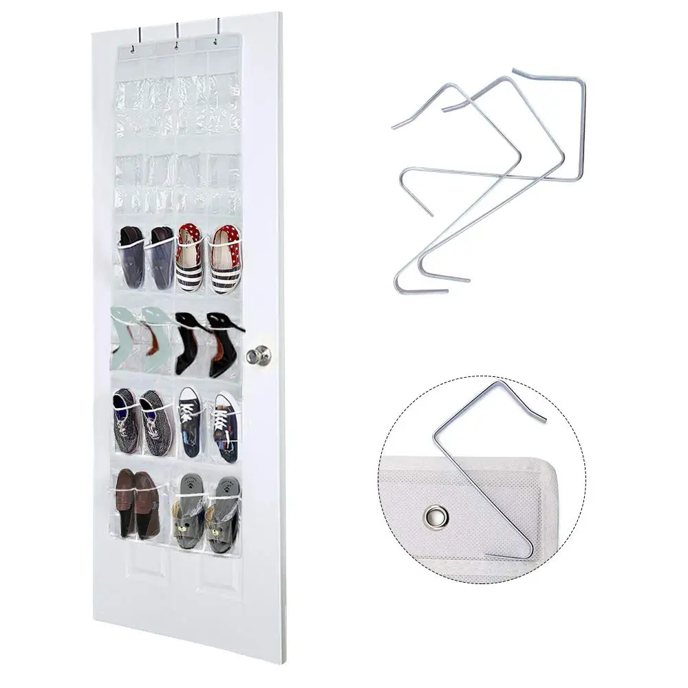 24 Pocket Hanging Storage Bag Door Holder Shoes Storage Holder Organizing Bag Storage Organizer Wardrobe shoe storage bag
