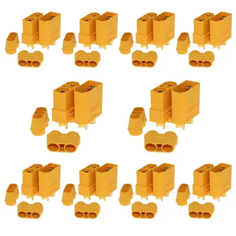 Hot Sale XT90 Male Female Connectors Power Plugs Battery Connector Set For RC Lipo Battery Motor title=