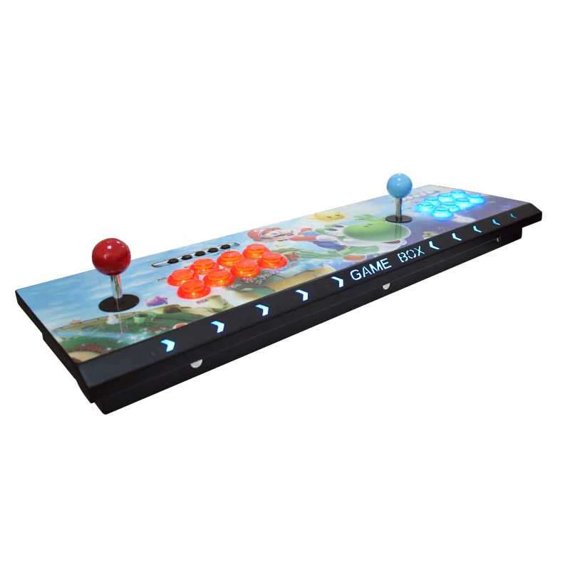 Pandora 10 2263 игровой автомат USB джойстик аркадные кнопки с подсветкой 2 плеера управления ретро 3D аркадная игра Коробка