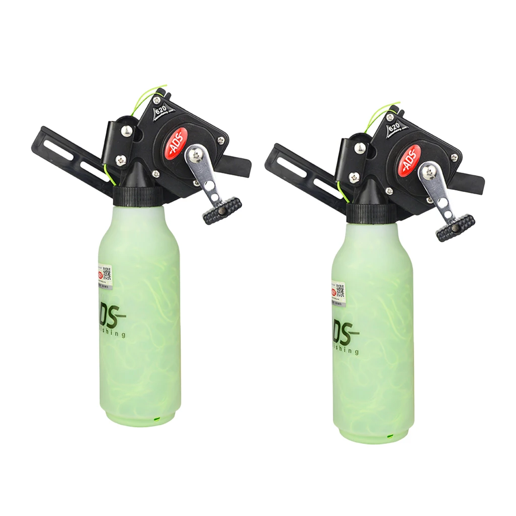 

2 Pieces Archery Bow Fishing Reel with 55 Yard Rope for Bow Target Hunting Tool, Right Hand