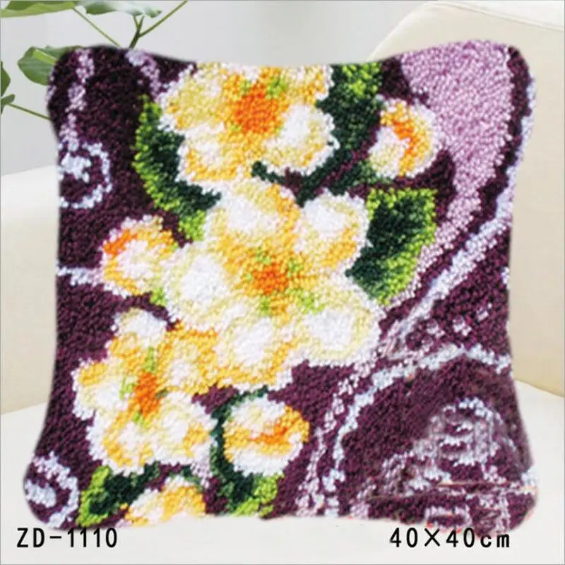 ^*Best Offers Embroidered Latch Hook Pillowcase Cushion Rug Kits Flower Knitting Knooppakket Paragraphs Wool Crochet Hook Embroidery Pillows ^*Best Offers Embroidered Latch Hook Pillowcase Cushion Rug Kits Flower Knitting Knooppakket Paragraphs Wool Crochet Hook Embroidery Pillows