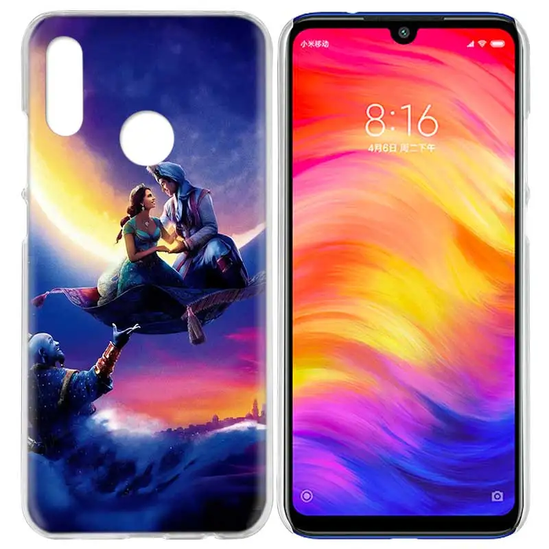 Чехол для Xiaomi Redmi Note 7 7A фотоаппаратов моментальной печати 7S 6 6A 5 Y3 K20 mi 8 до 9 лет CC9 CC9E A1 A2 A3 играть F1 Lite Pro Plus с персонажами из мультфильмов, с рисунком "Аладдин"