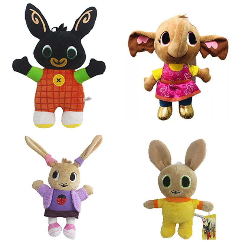 4 шт./лот Bing Bunny Плюшевые игрушки куклы Bing Friends кролик Сула слон мягкие животные игрушки для детей Подарки для детей