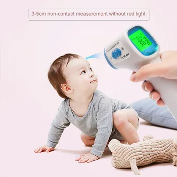 

LEDdigital liquid crystal infrared thermometer non-contact forehead baby adult temperature detector termometro digital термометр