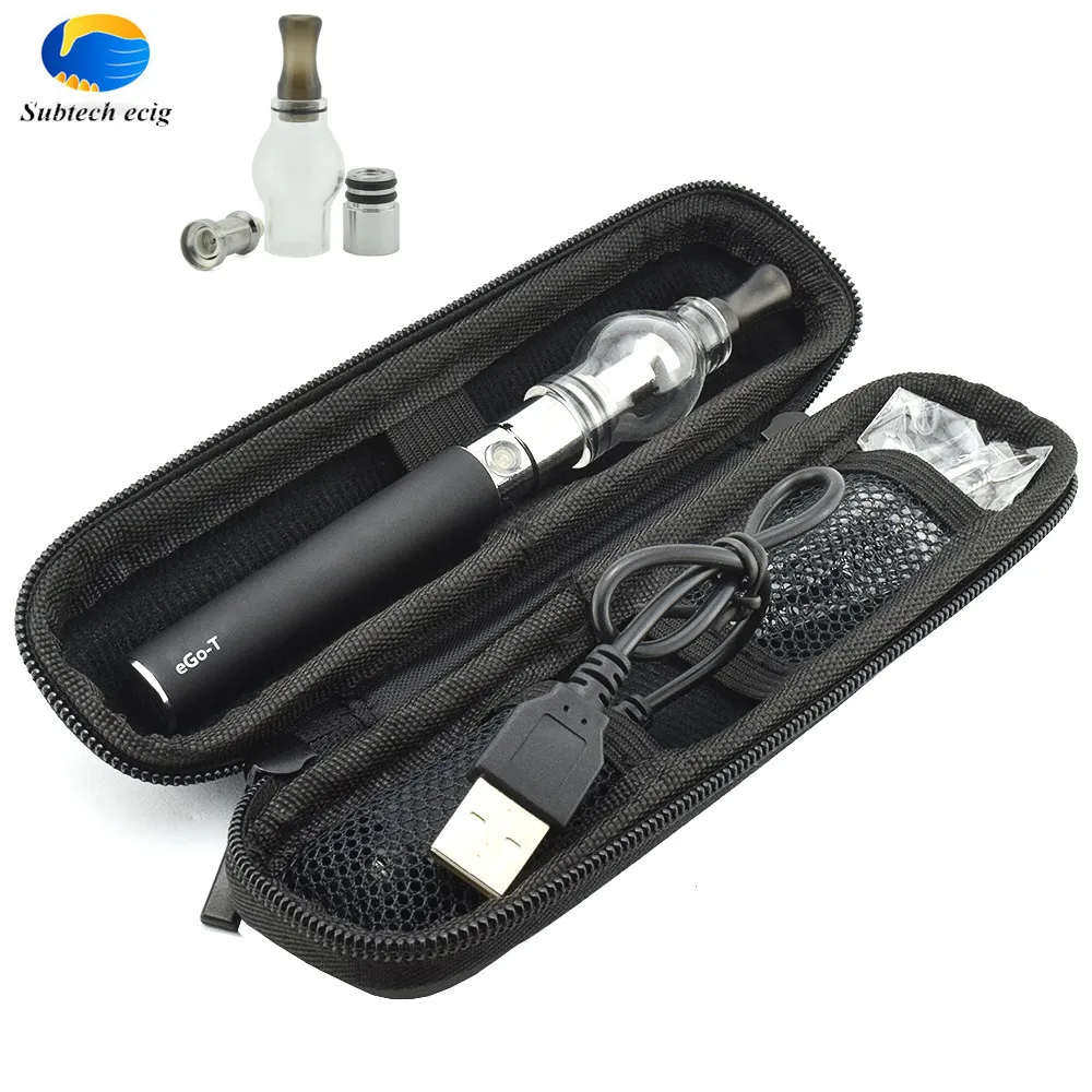 E cigarette eGo T battery with  Glass bulb atomizer Dry herb vaporizer e cig fit ego/510 thread electronic cigarette vape pen