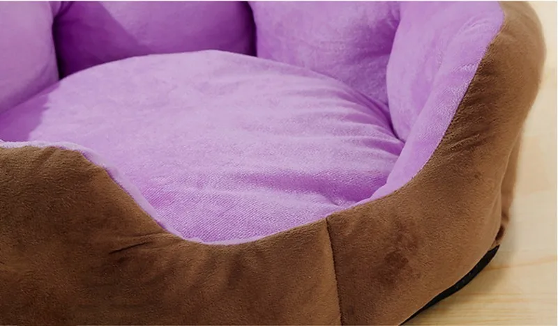 Мягкая кровать для домашних животных, 4 цвета, Удобная Нескользящая кровать для маленьких собак, качественная кровать для домашних животных, розовый красный/синий/фиолетовый/Абрикосовый
