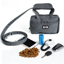 Собака поводки для бега поводок воротник Водонепроницаемый застежки-молнии для хранения мелких изделий, Сумки из натуральной кожи многофункциональный нейлон в виде грудного ремня для использования во время езды на кошка собака щенок