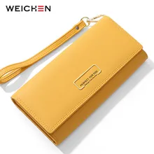 WEICHEN браслет-кошелек, Много отделов, женские кошельки, клатч, Дамский кошелек, карман для телефона, держатель для карт, женские длинные кошельки