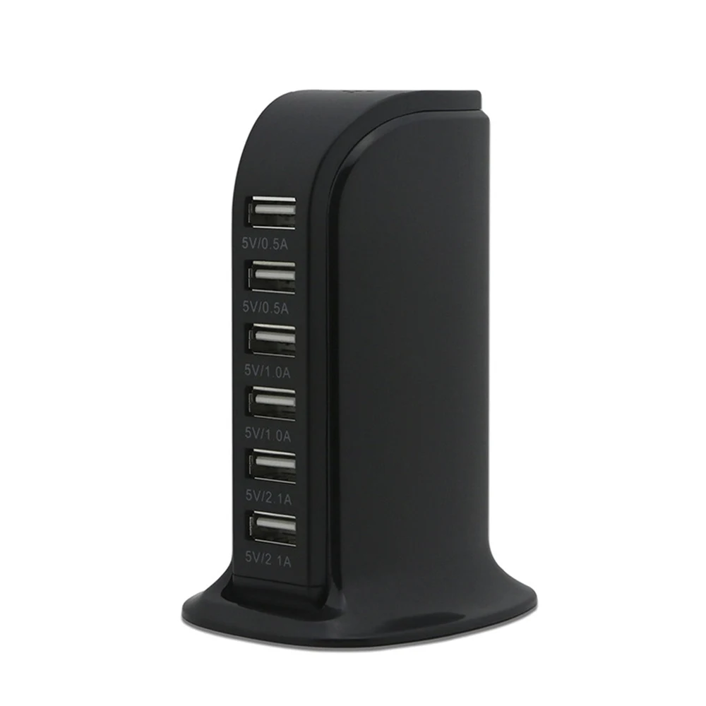 Универсальный Мульти 6 Порты и разъёмы быстрая usb-хаб Зарядное устройство быстрой зарядки док-станция с несколькими Путешествия адаптер розетки США ЕС штепсельная вилка британского стандарта