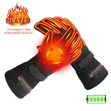 Перезаряжаемые электрические перчатки с подогревом на батарейках для мужчин и женщин на открытом воздухе термальные перчатки с подогревом грелка для рук для кемпинга пеших прогулок#40