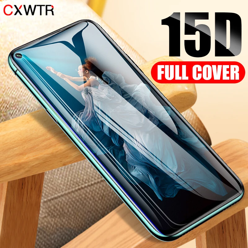 

15D Full Cover Tempered Glass on For Huawei P30 Lite P20 Pro Screen Protector Film For Honor 10 9 Lite 20 Pro Protective Glass