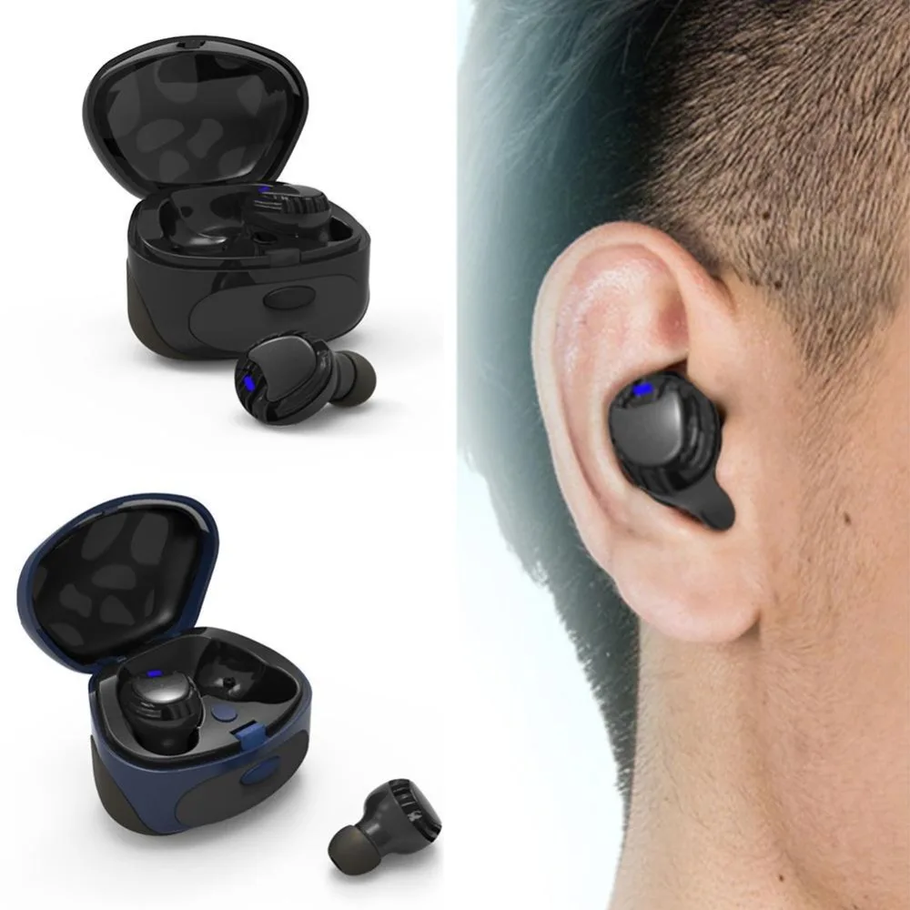 Наушники T7 Bluetooth 5,0, мини Беспроводные спортивные наушники с двойной ручкой, стерео звук, водонепроницаемые наушники, игровые наушники Hea