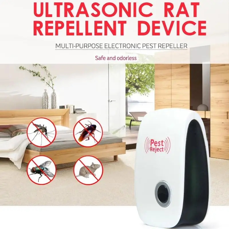 

New Rodent Control Indoor Cockroach Mosquito Insect Killer Ultrasonic Pest Repeller Electronic mosquito repellent EU/US/AU Plug