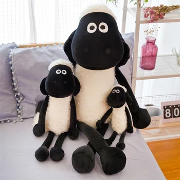 40-100cm Cartoon Sheep Shawn Doll Plush Toys Baby Birthday Lovely Soft Fluffy Plush Toys For Children Girls Kids Christmas Gifts 1