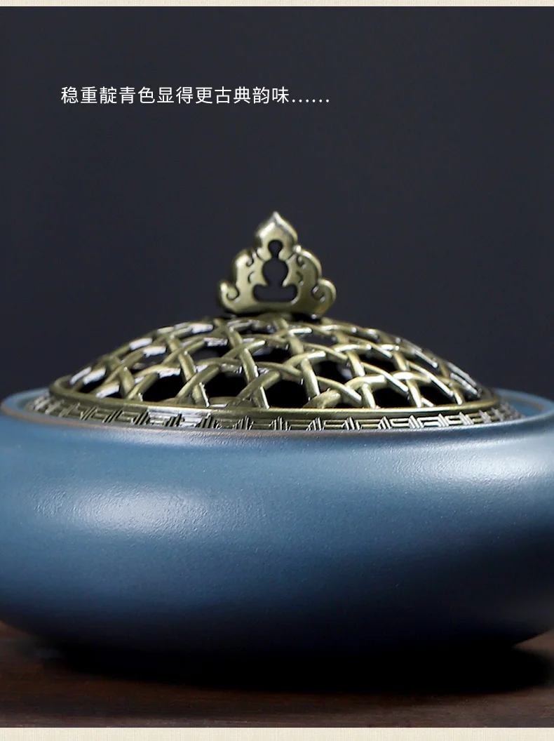 Incense Stick Holder Ash Catcher Small Retro Zen Incense Monk Classical Mini Incense Burner Holder Ceramic Home Decor GG50xl