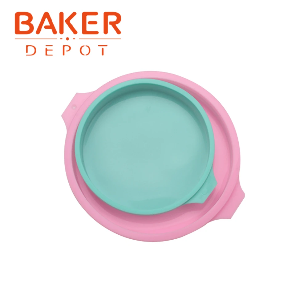 BAKER DEPOT, силиконовая форма для торта, выпечки, КРУГЛЫЙ пудинг, хлеб, радужная форма для торта, форма для пиццы, украшение торта, сделай сам, на день рождения
