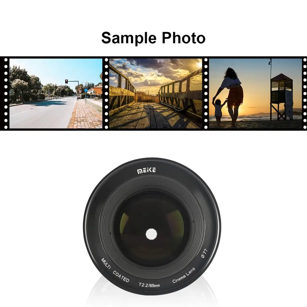 US $399.99 Meike 85mm T22 Manual Focus Portrait Cine Lens For Sony E Mount For Fujifilm X Mount For M43 Mount BMPCC 4K Zcam E2